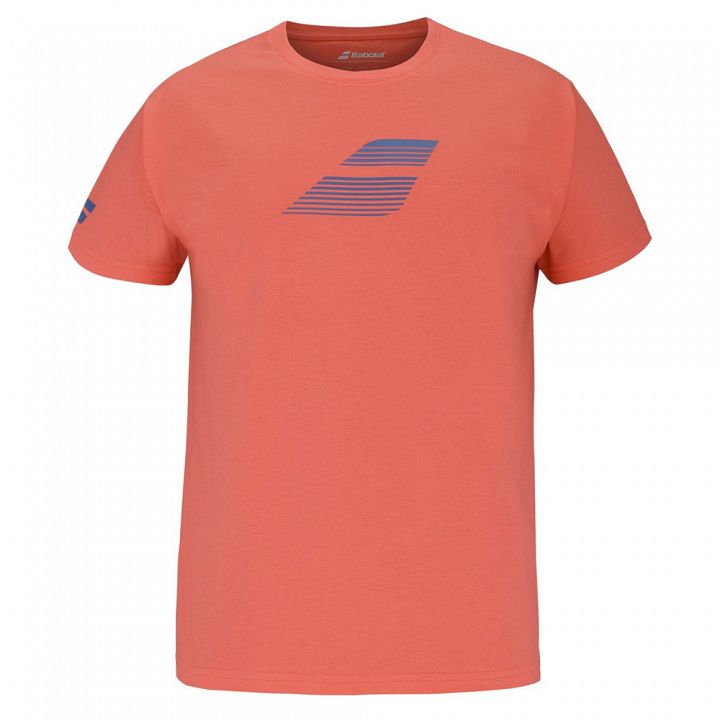 Babolat Exercise Big Flag Tee Hot Coral